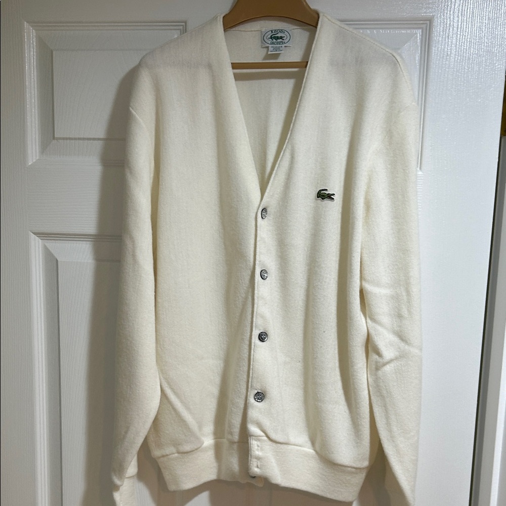 VINTAGE Lacoste Men's Cardigan Made in USA